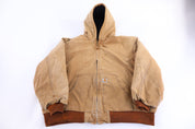 Carhartt Logo Patch Tan Full Zip Jacket