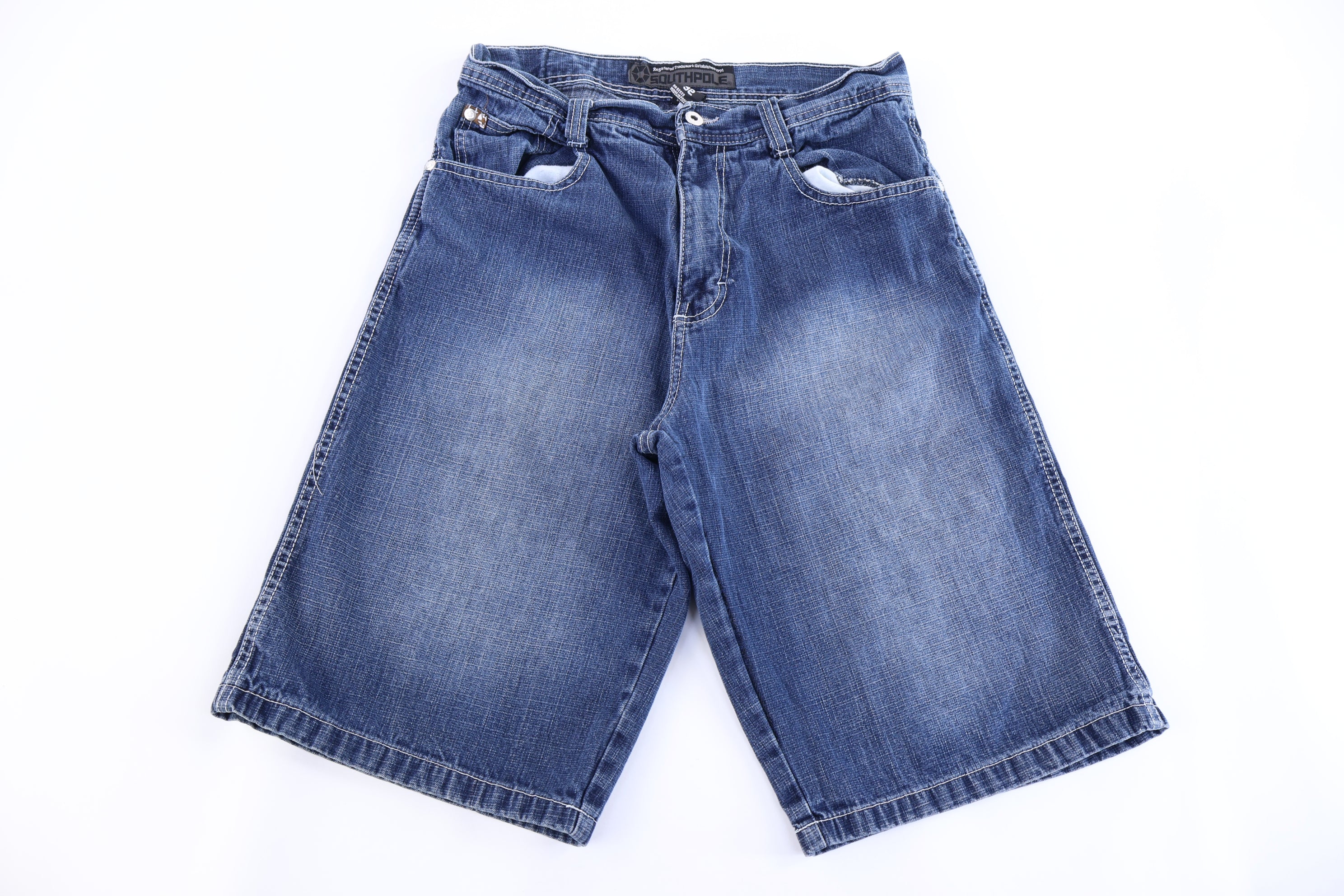 Southpole Dark Wash Denim Shorts