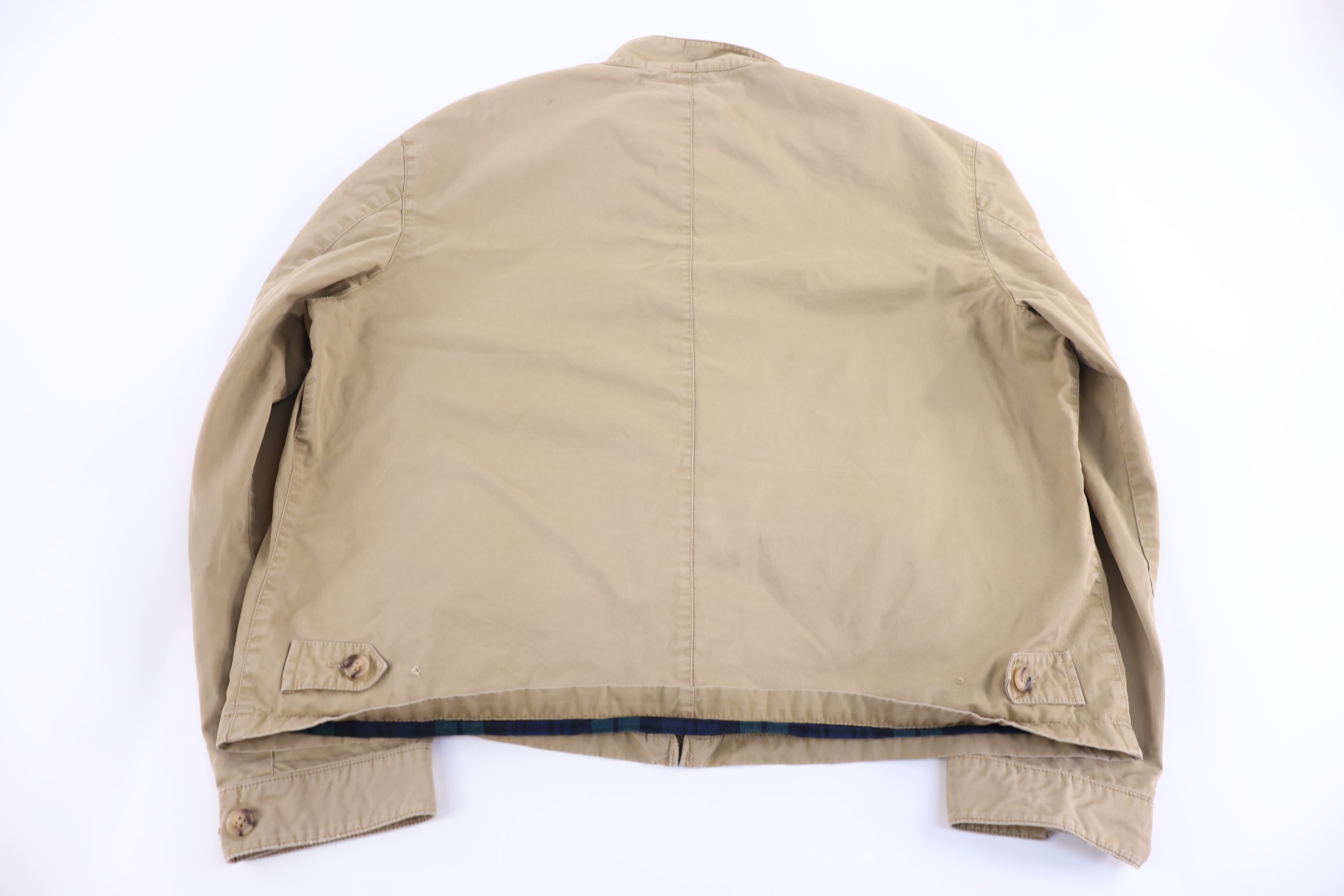 Polo Ralph Lauren Embroidered Logo Tan Full Zip Jacket