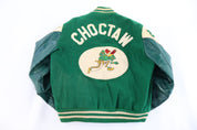 60’s Choctaw Green & Cream Varsity Jacket
