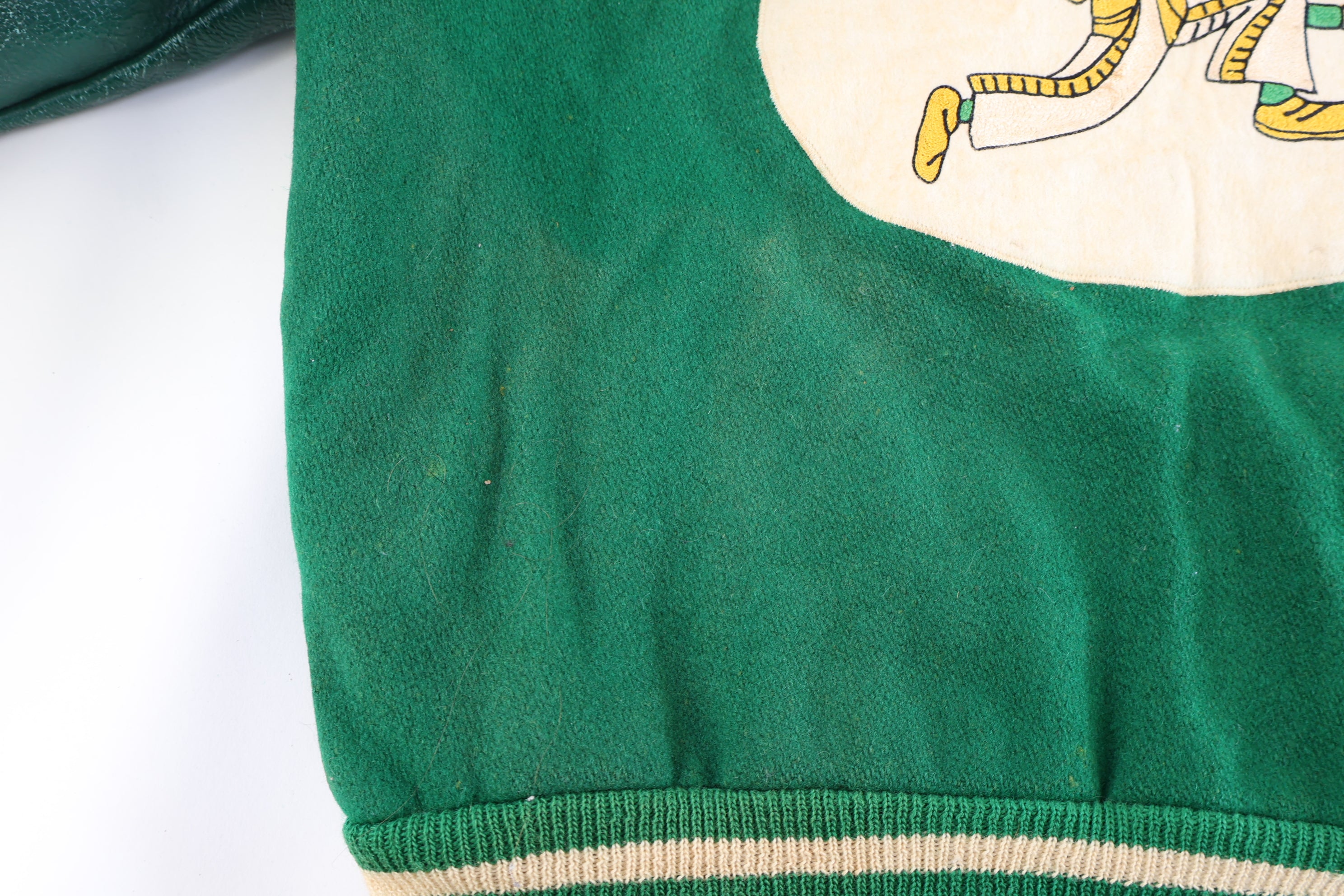 60’s Choctaw Green & Cream Varsity Jacket