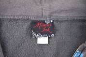 Vintage Miami Ink Grunge Graphic Full Zip Hoodie