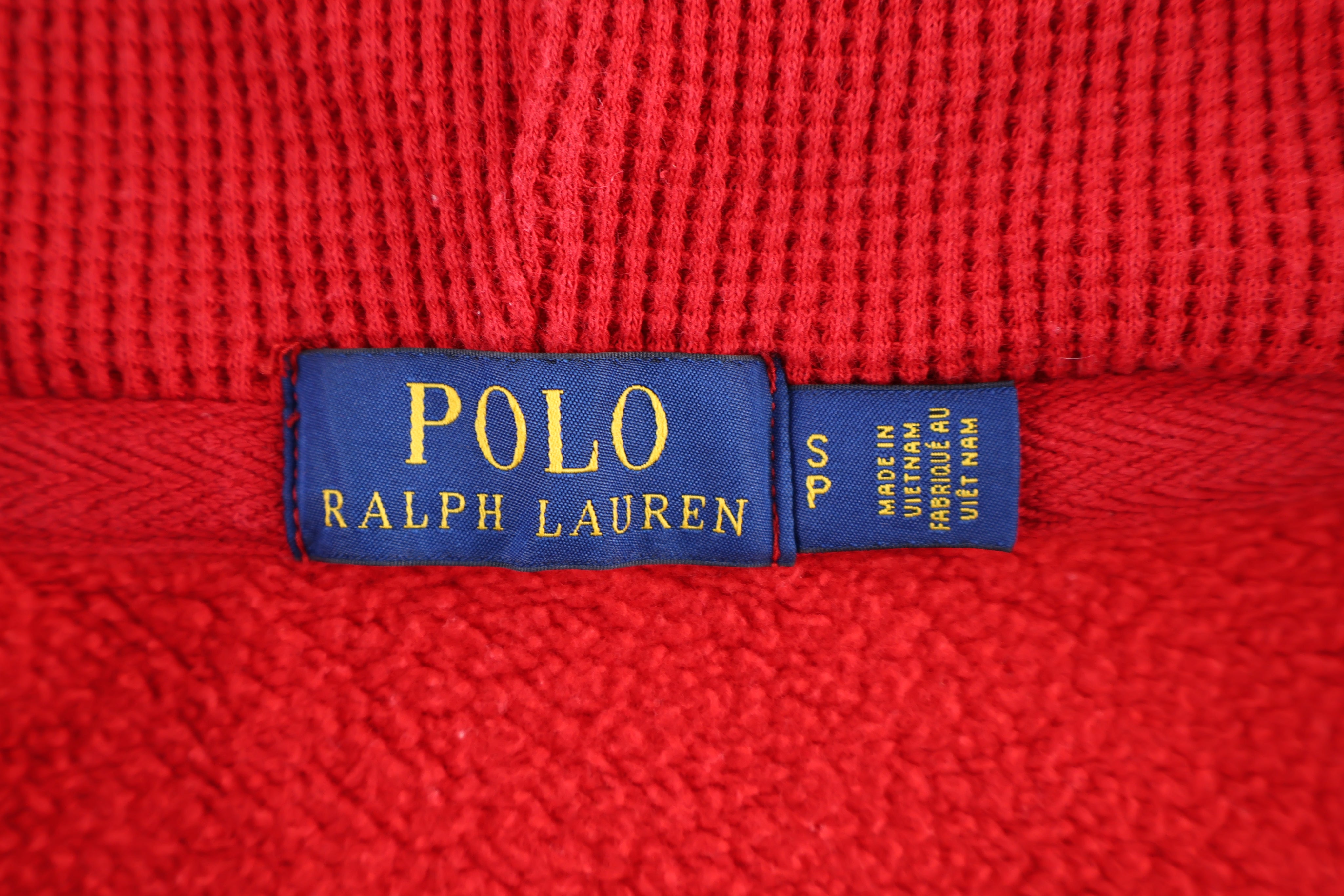 Polo Ralph Lauren Embroidered Logo Red Full Zip Jacket