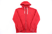 Polo Ralph Lauren Embroidered Logo Red Full Zip Jacket