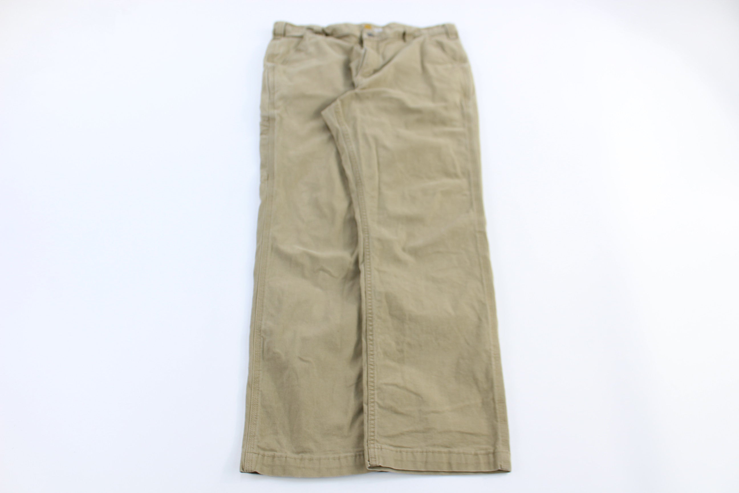 Carhartt Logo Patch Tan Relaxed Fit Pants