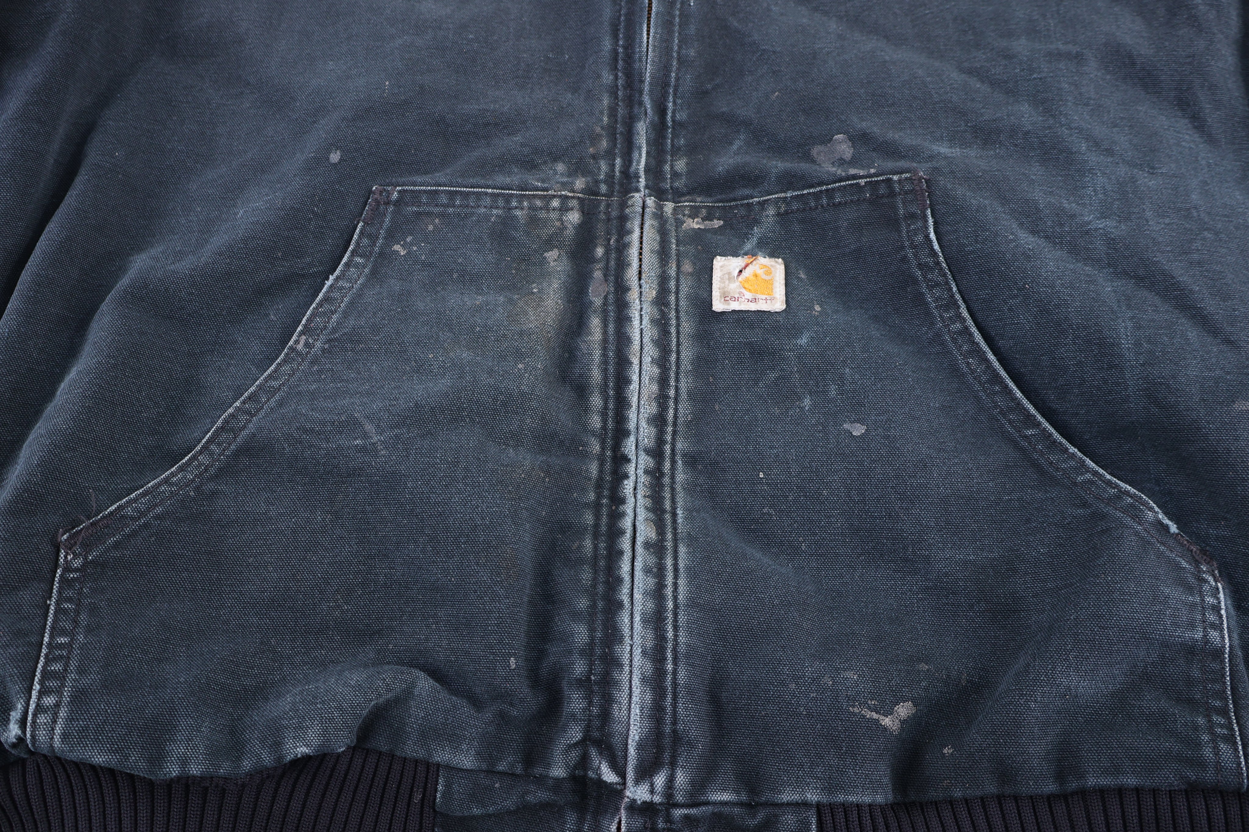 Carhartt Logo Patch Black Full Zip Jacket