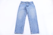 Carhartt Logo Patch Light Wash Denim Jeans