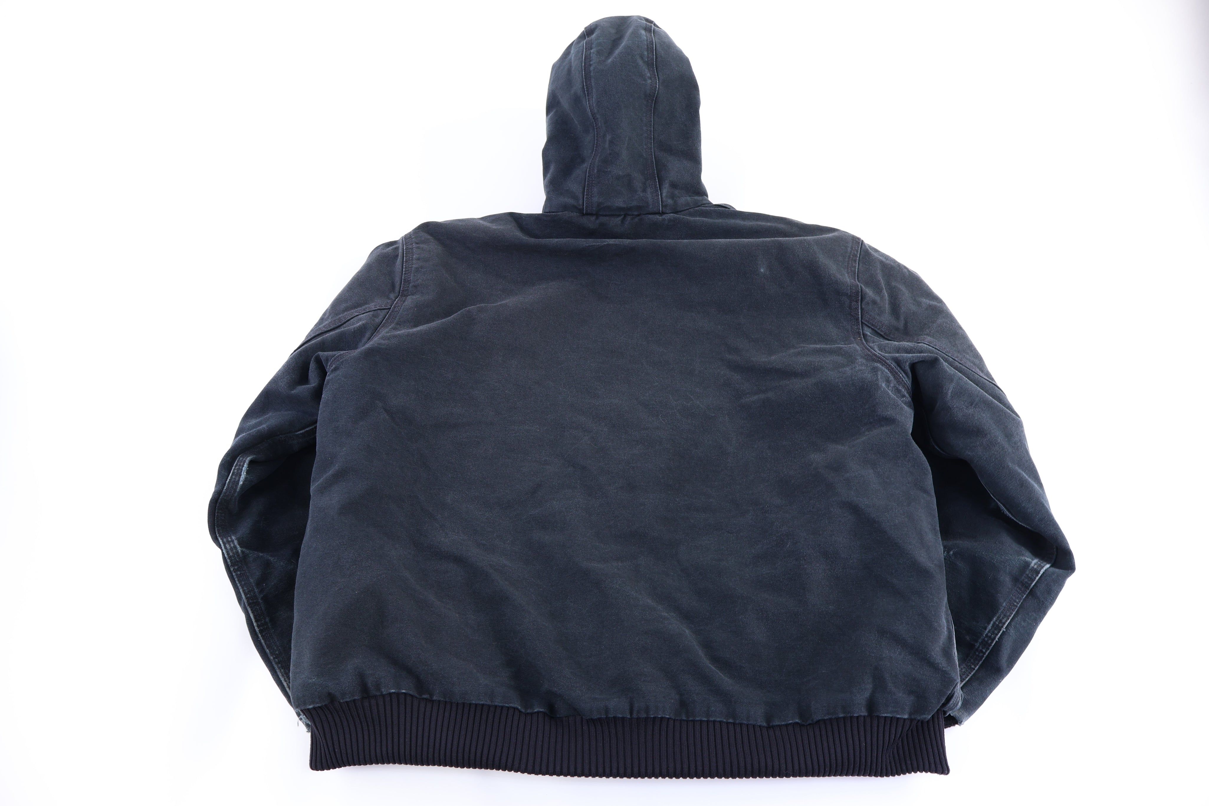 Carhartt Logo Patch Black Full Zip Jacket