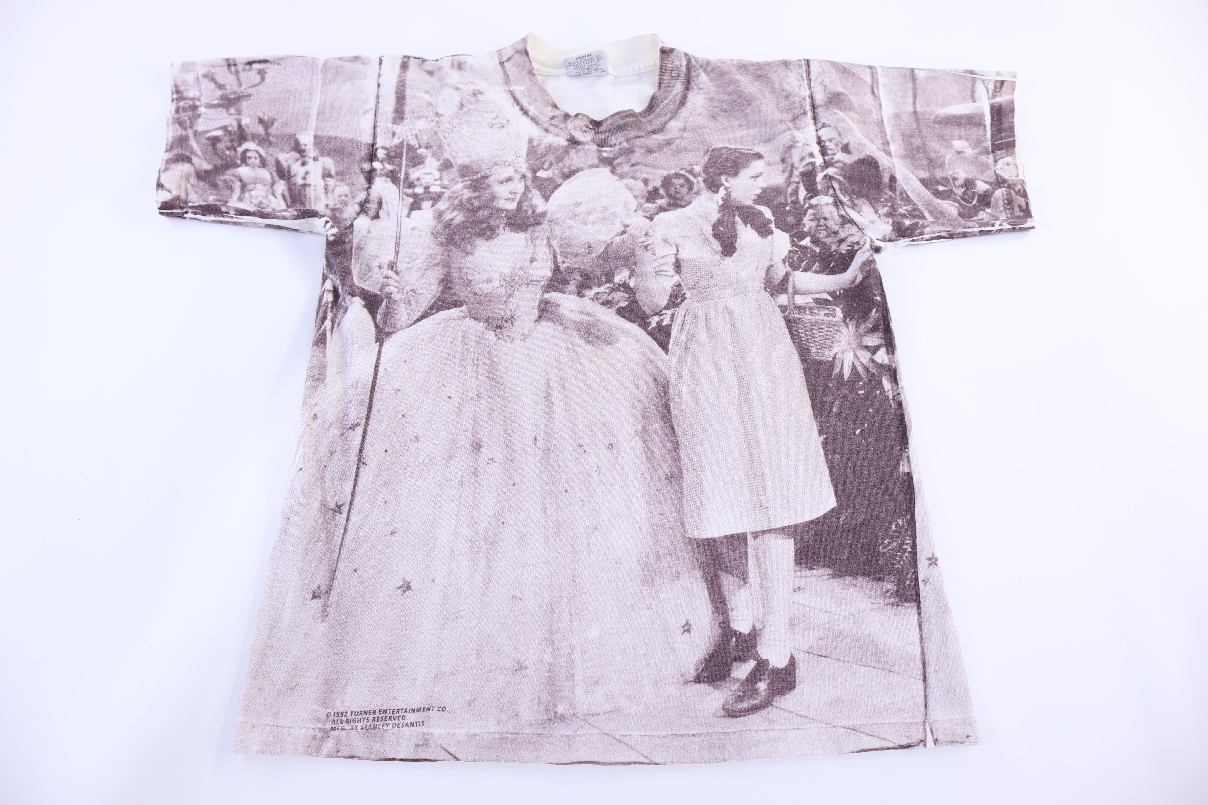 1992 Stanley Desantis Wizard of Oz All Over Graphic T-shirt