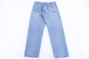 Carhartt Logo Patch Light Wash Denim Jeans