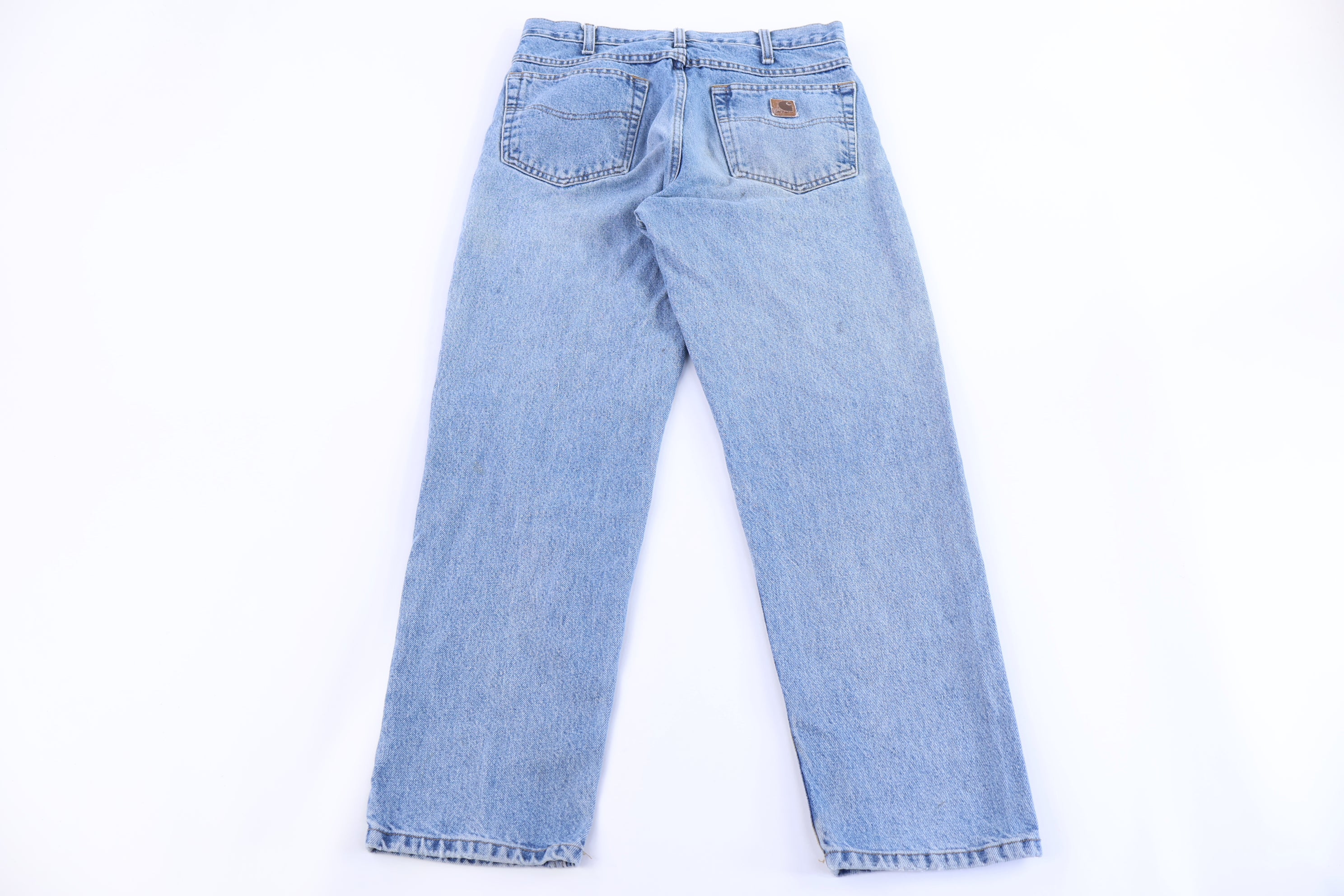Carhartt Logo Patch Light Wash Denim Jeans