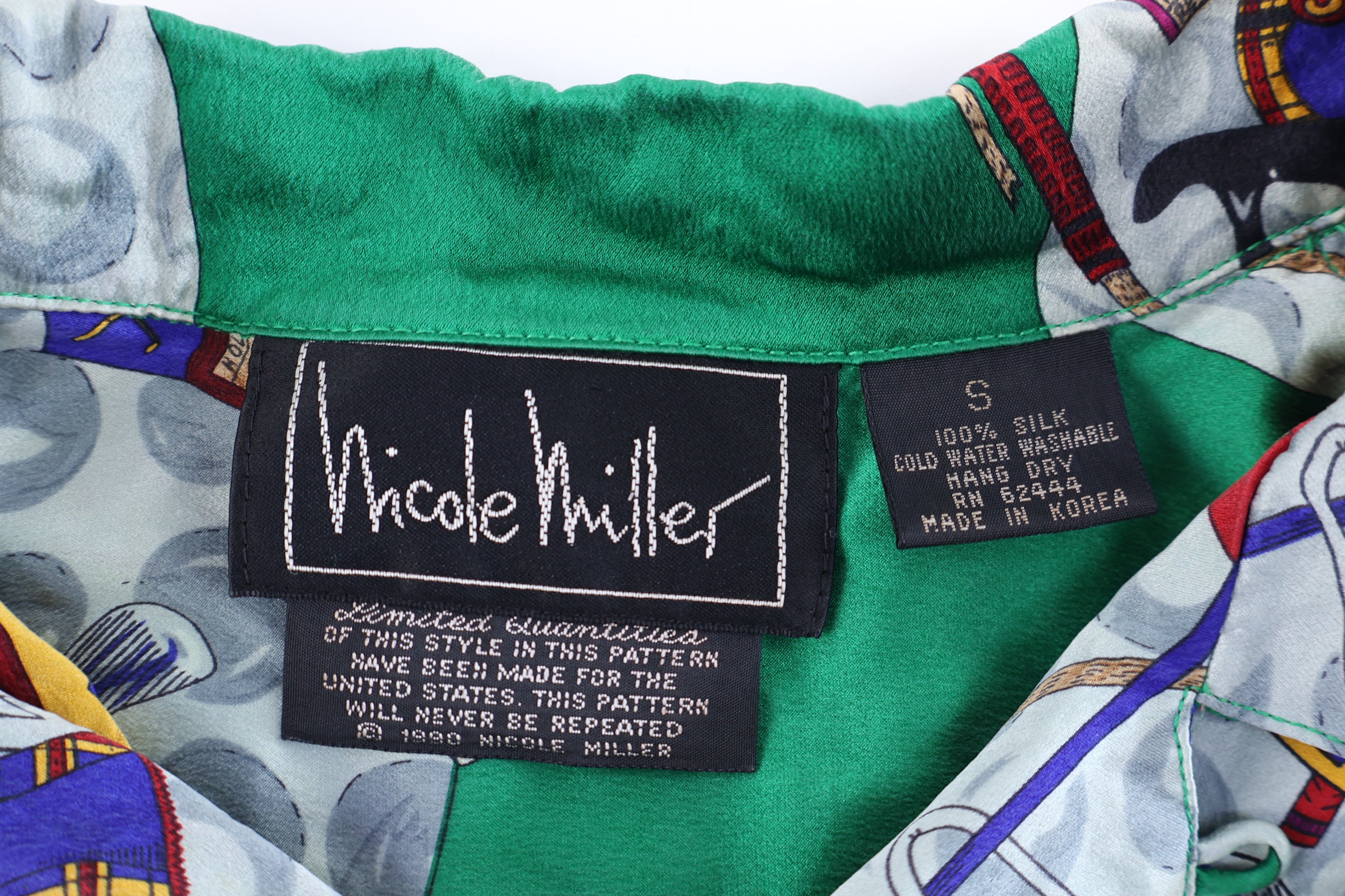 90's Nicole Miller Golf Graphic Button Down