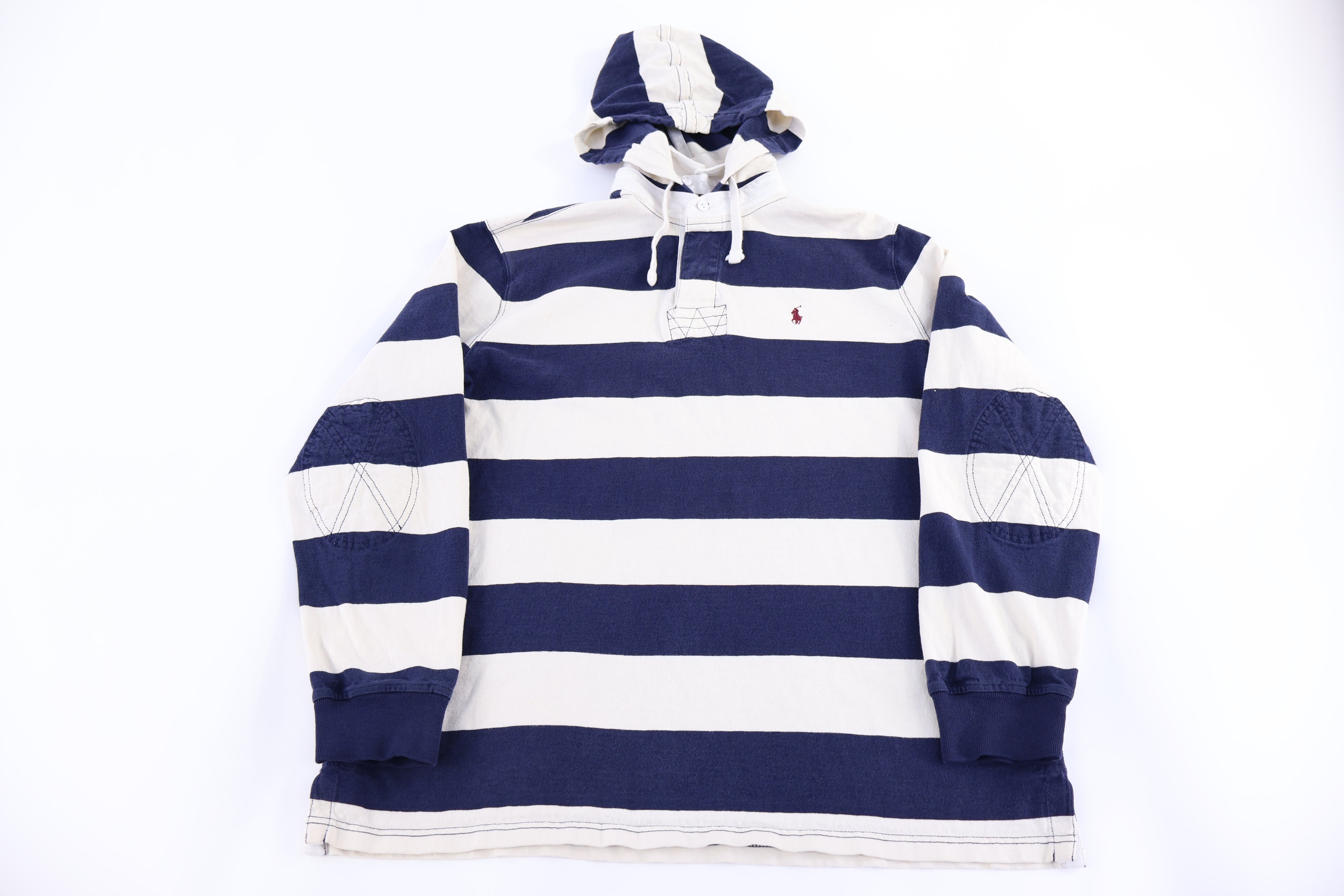 Polo by Ralph Lauren Blue & White Pullover