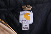 Carhartt Logo Patch Tan Full Zip Jacket