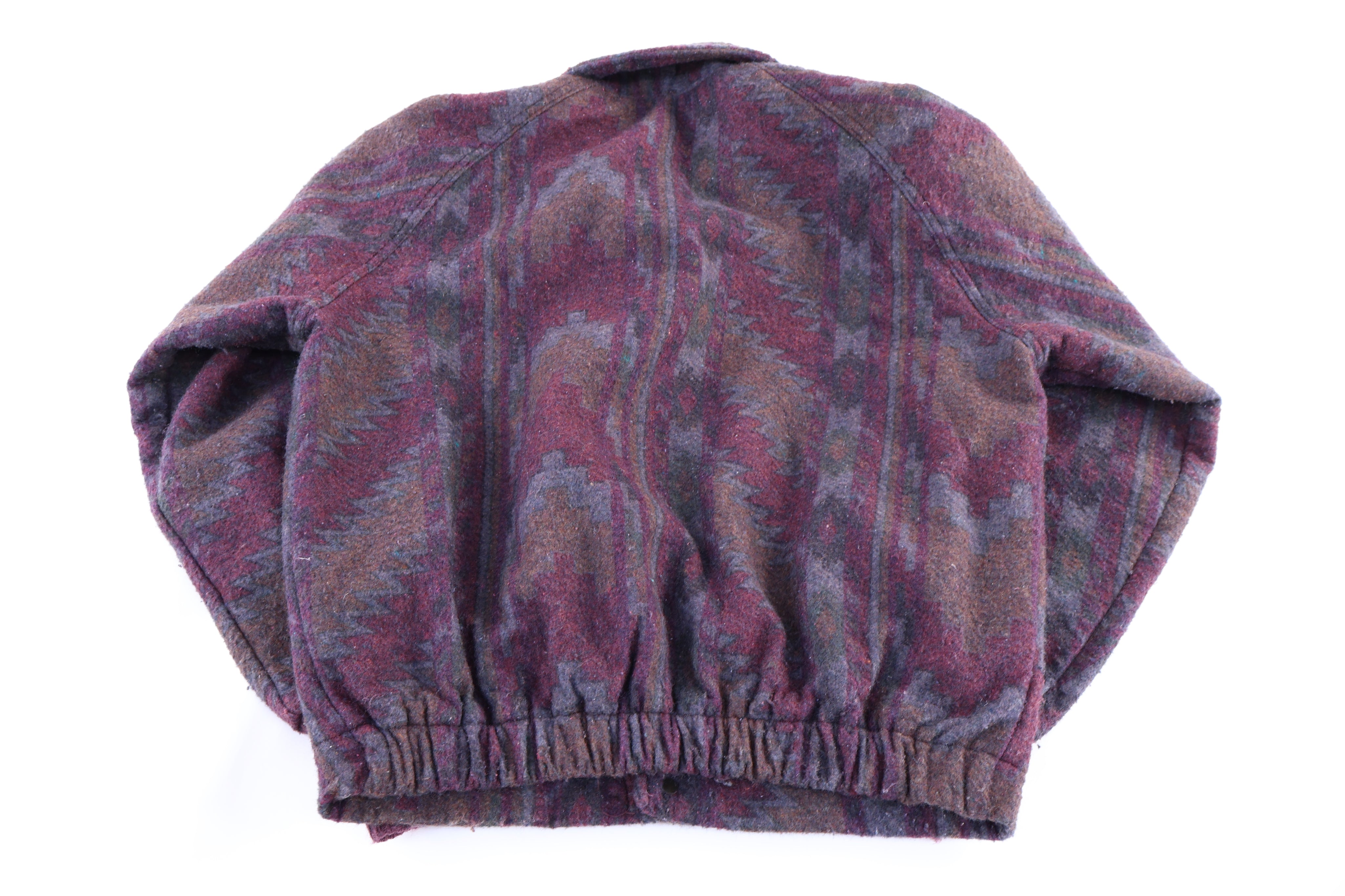 90's Wall's Western Pattern Bomber Jacket