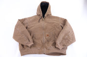 Carhartt Logo Patch Tan Full Zip Jacket