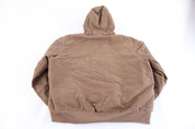 Carhartt Logo Patch Tan Full Zip Jacket