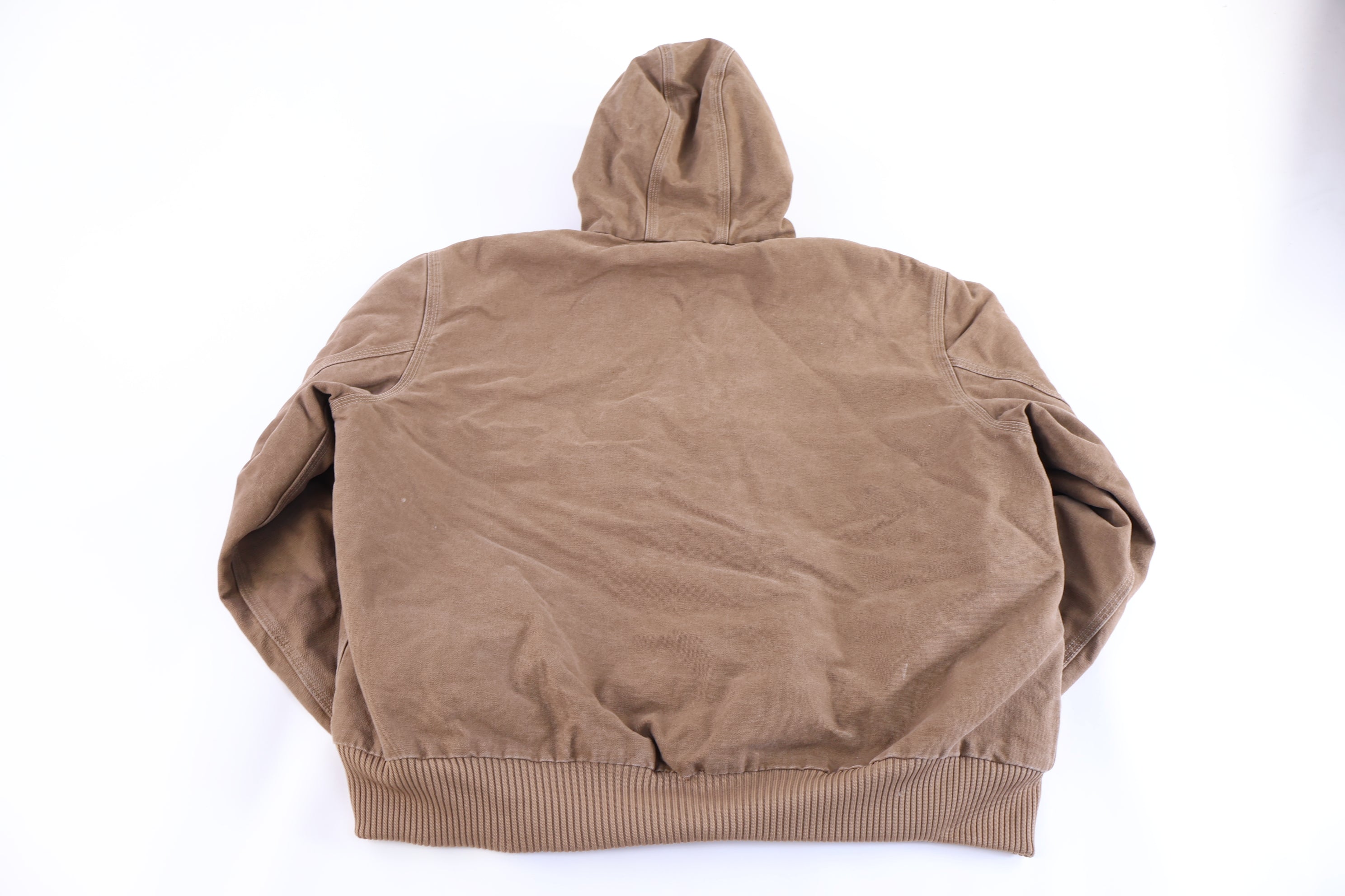 Carhartt Logo Patch Tan Full Zip Jacket