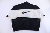 90's Nike Embroidered Logo Black & White Full Zip Jacket