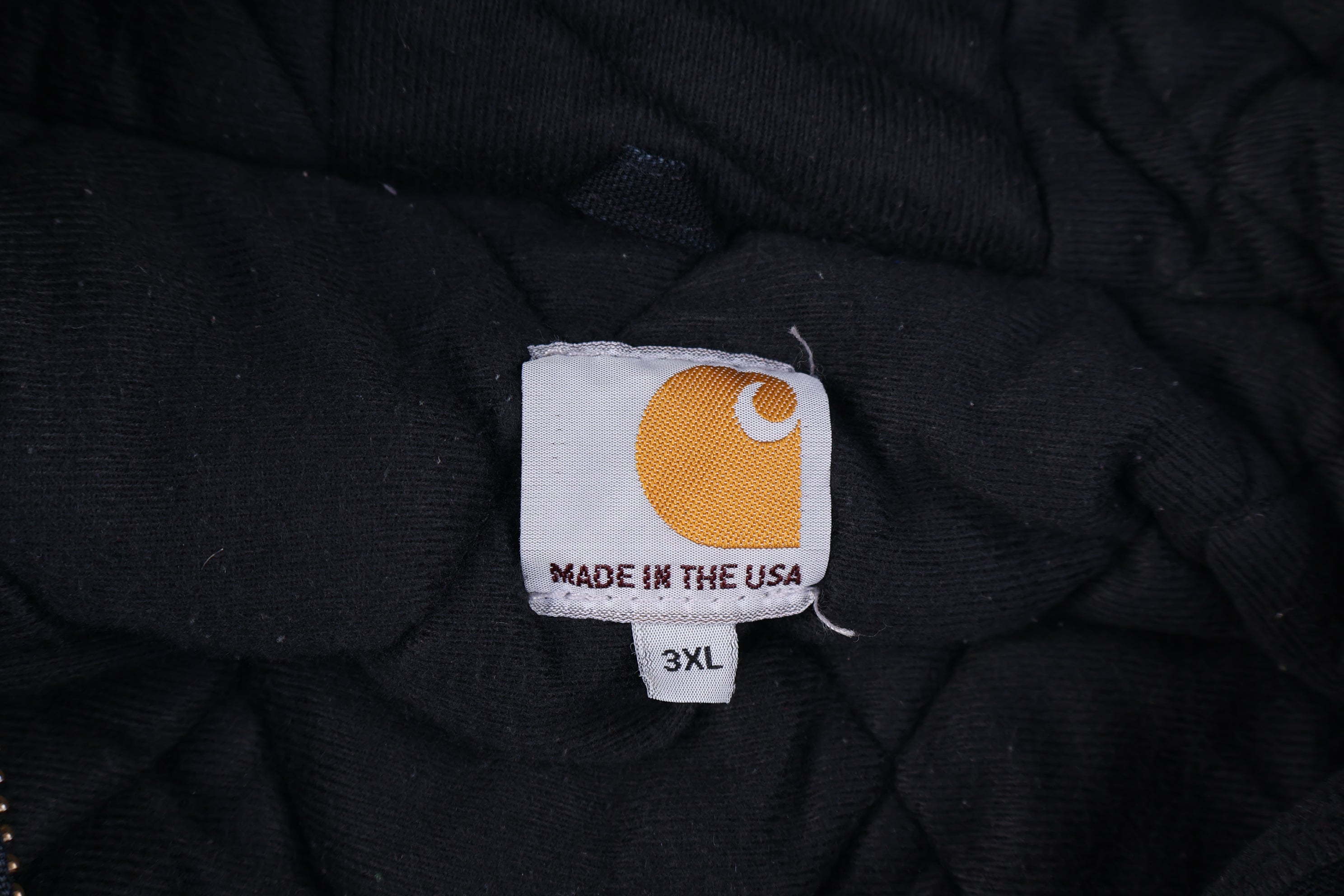 Carhartt Logo Patch Black Full Zip Jacket