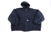 Carhartt Logo Patch Black Full Zip Jacket