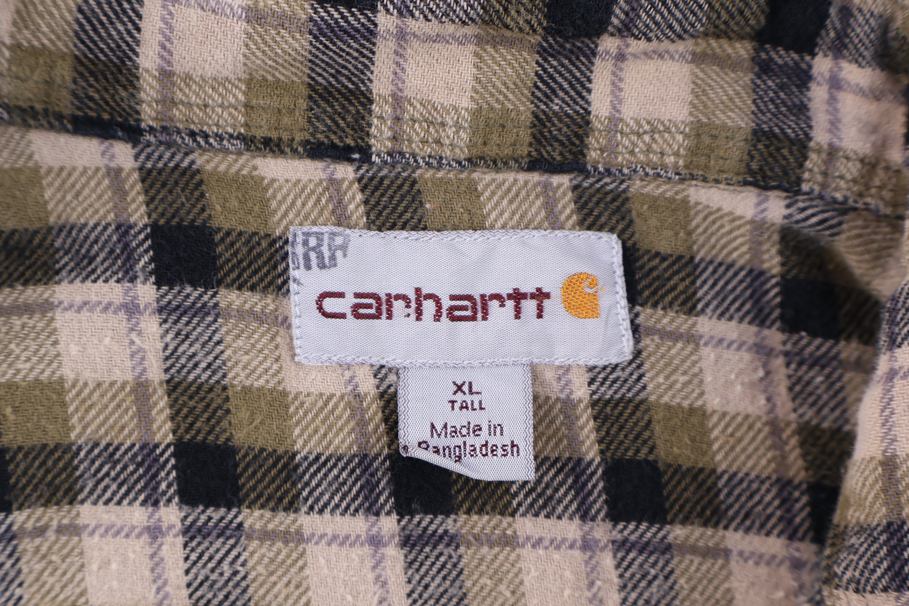 Carhartt Logo Patch Green LS Button Down