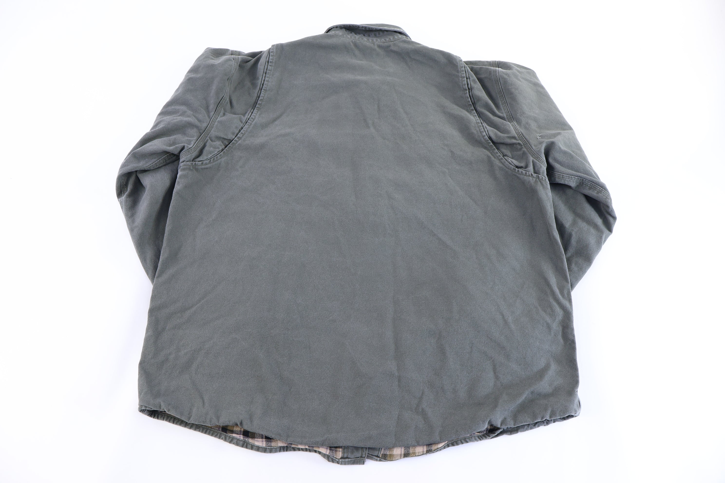 Carhartt Logo Patch Green LS Button Down