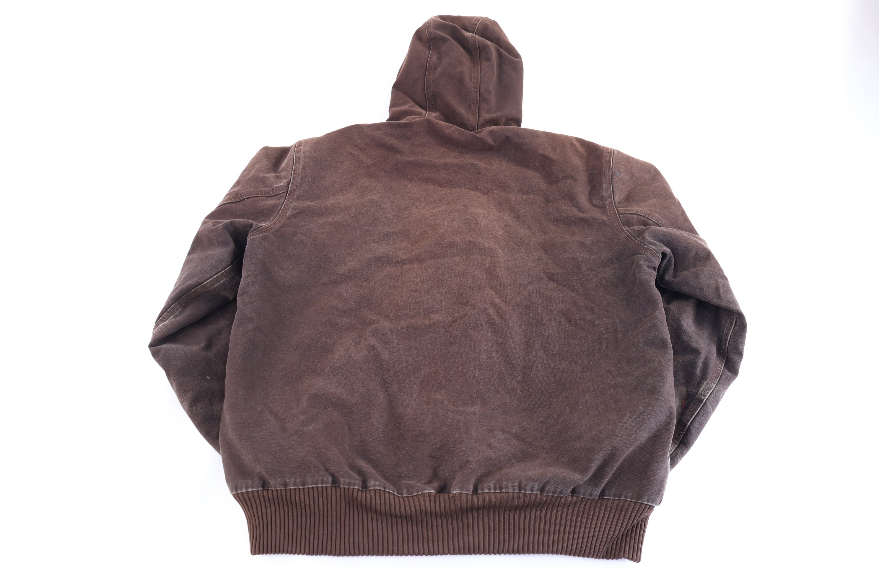 Carhartt Logo Patch Brown Full Zip Jacket