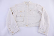 Women's Lauren Ralph Lauren White Full Zip Jacket