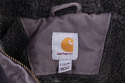 Women's Carhartt Logo Patch Grey Full Zip Jacket