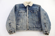 80's Levi's Medium Wash Sherpa Lined Jacket