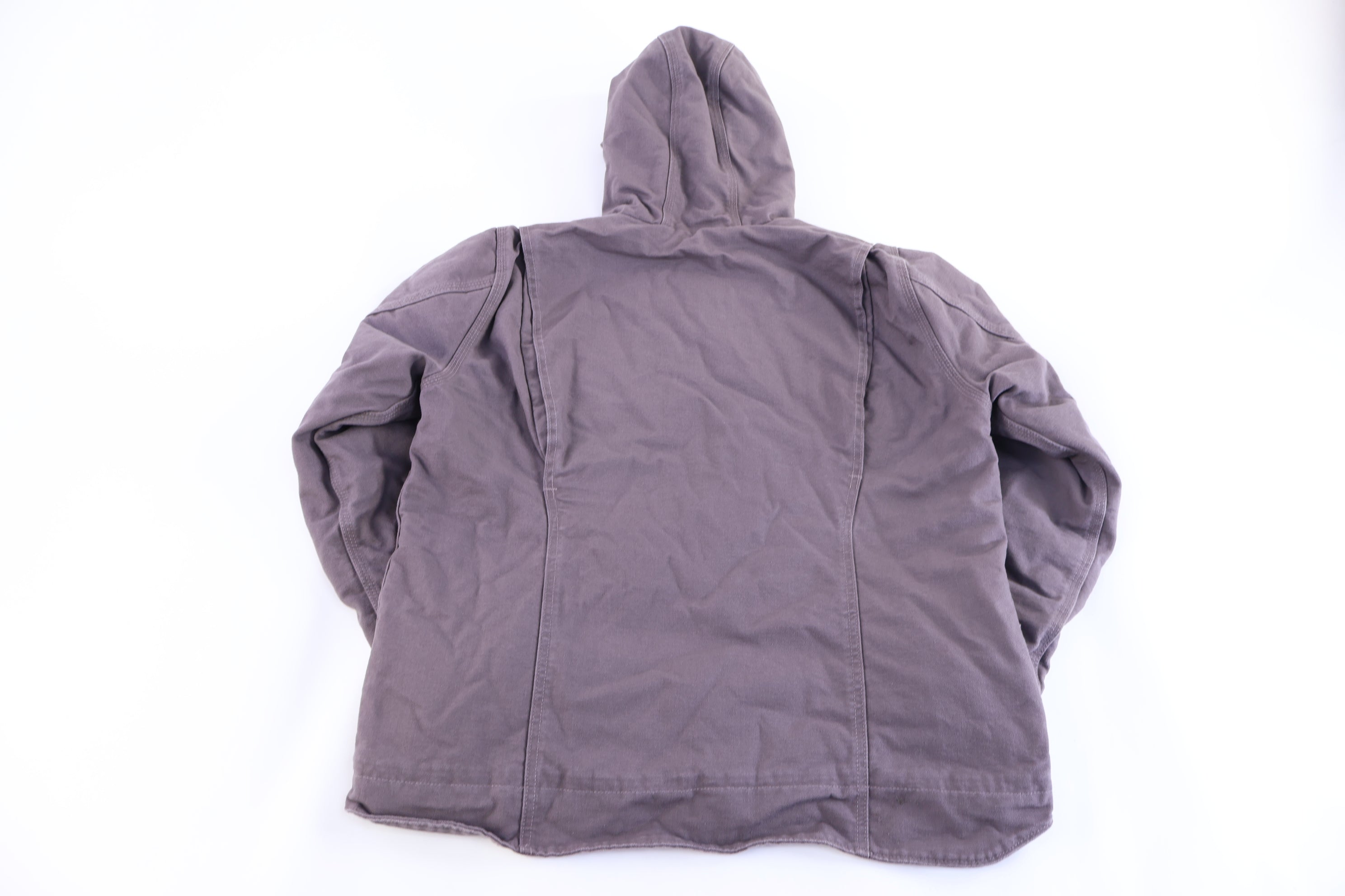 Women's Carhartt Logo Patch Grey Full Zip Jacket