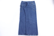 Carhartt Logo Patch Dark Wash Denim Pants
