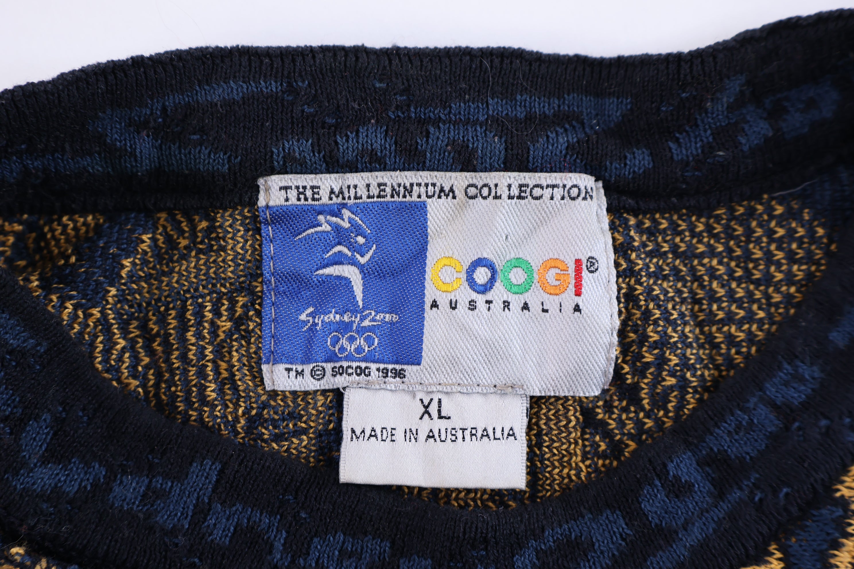 90's Coogi Australia Multipattern Knit Sweater