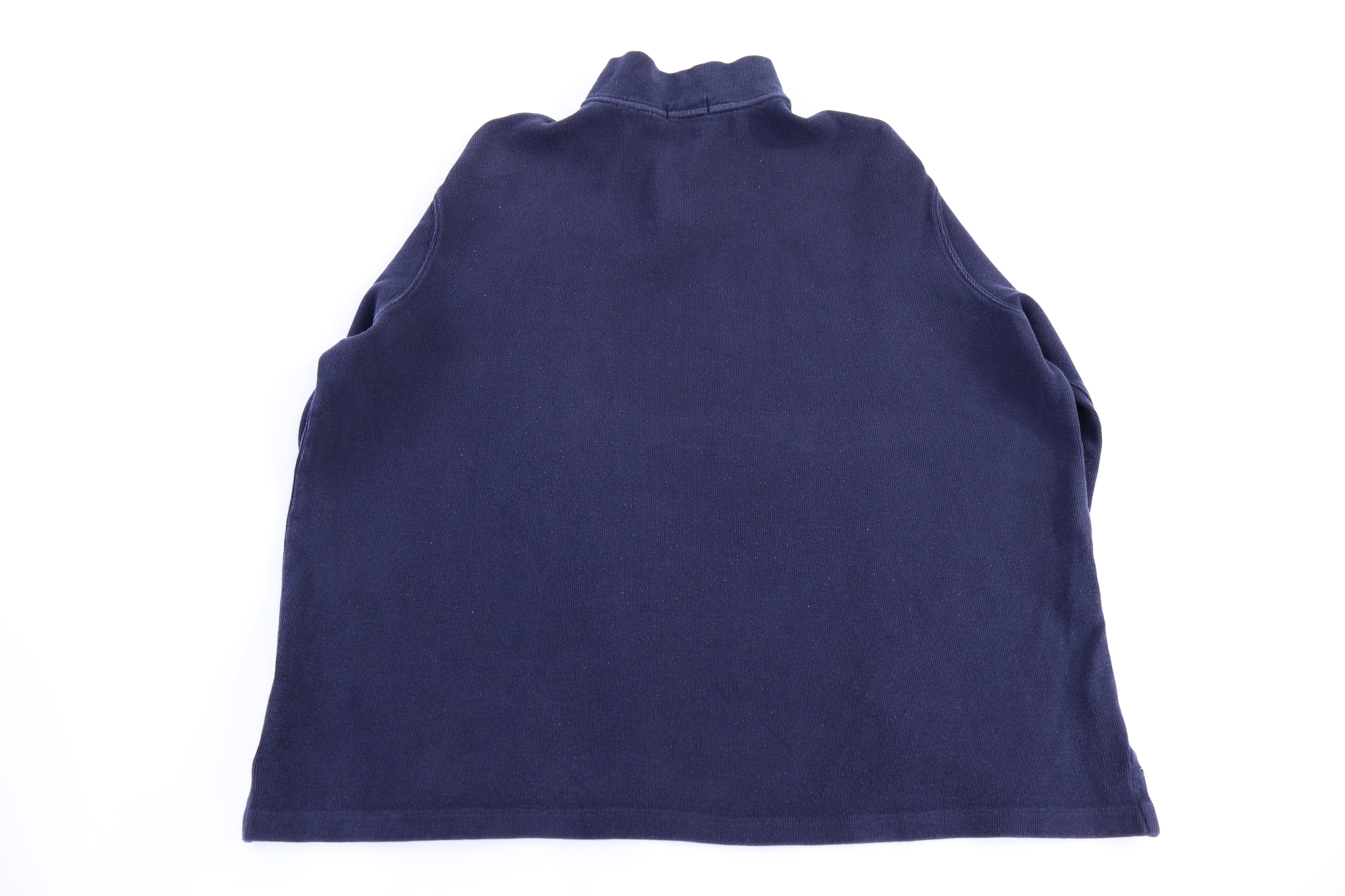 Polo Ralph Lauren Embroidered Logo Blue Quarter Zip Sweater