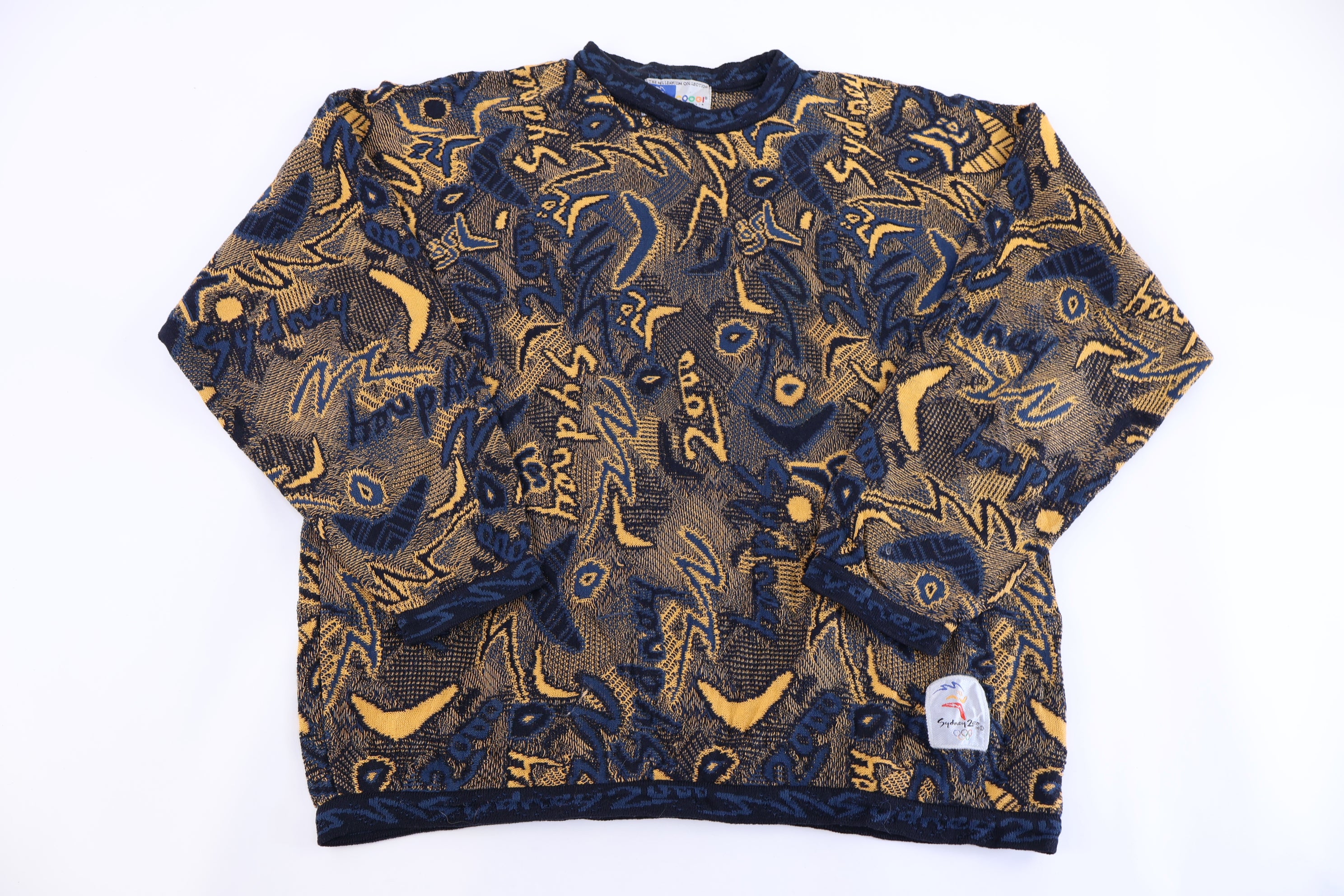 90's Coogi Australia Multipattern Knit Sweater