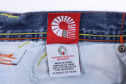 Y2K Akadmiks Dark Wash Embroidered Denim Shorts