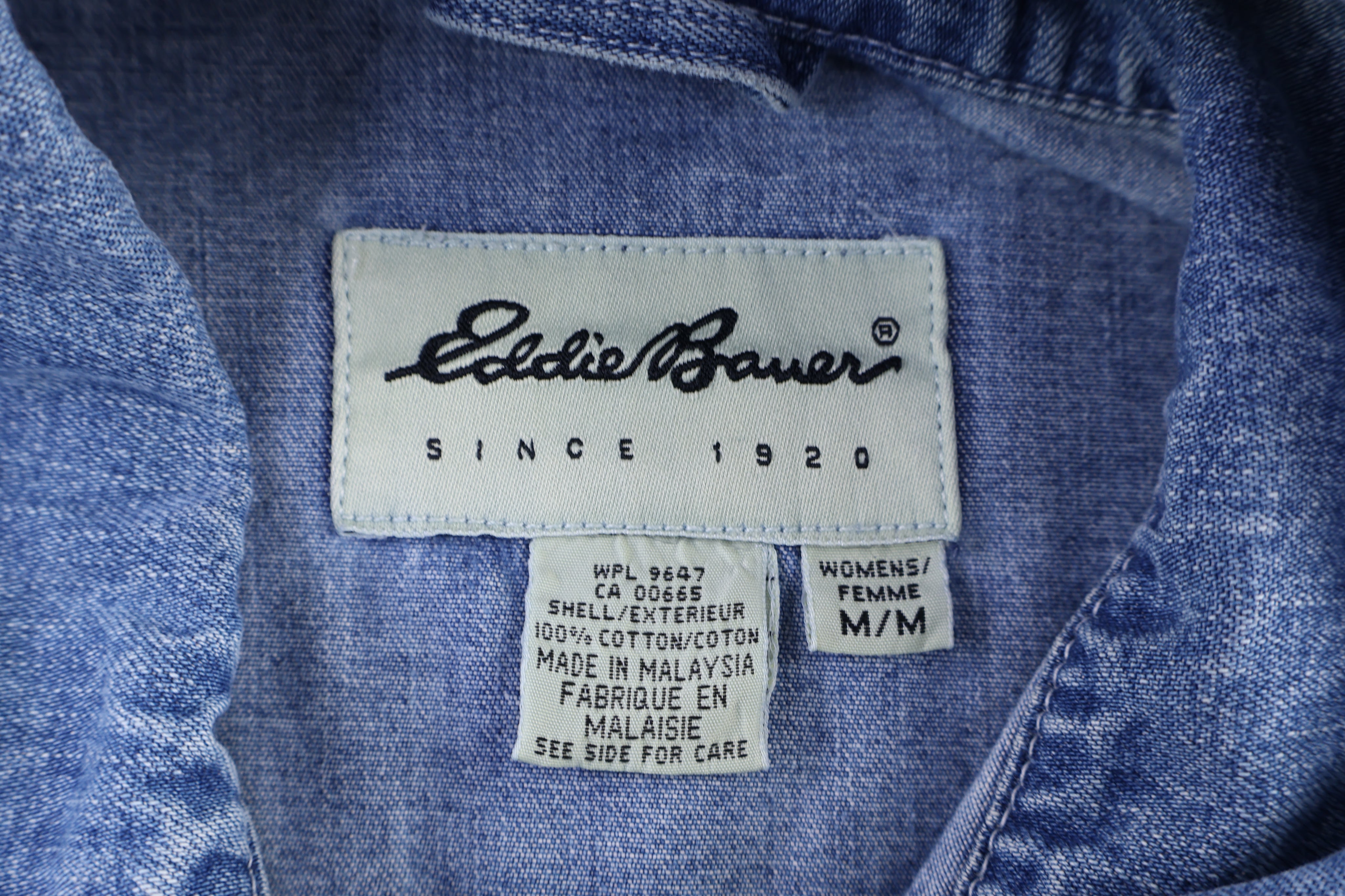 Women's Eddie Bauer Medium Wash Denim Chore Jacket