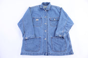 Women's Eddie Bauer Medium Wash Denim Chore Jacket