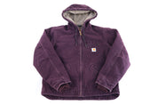 Women's Carhartt Logo Patch Purple Full Zip Jacket
