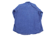 90's Carhartt Logo Patch Denim LS Button Down