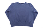 Vintage Champion Embroidered Logo Blue Blank Sweatshirt