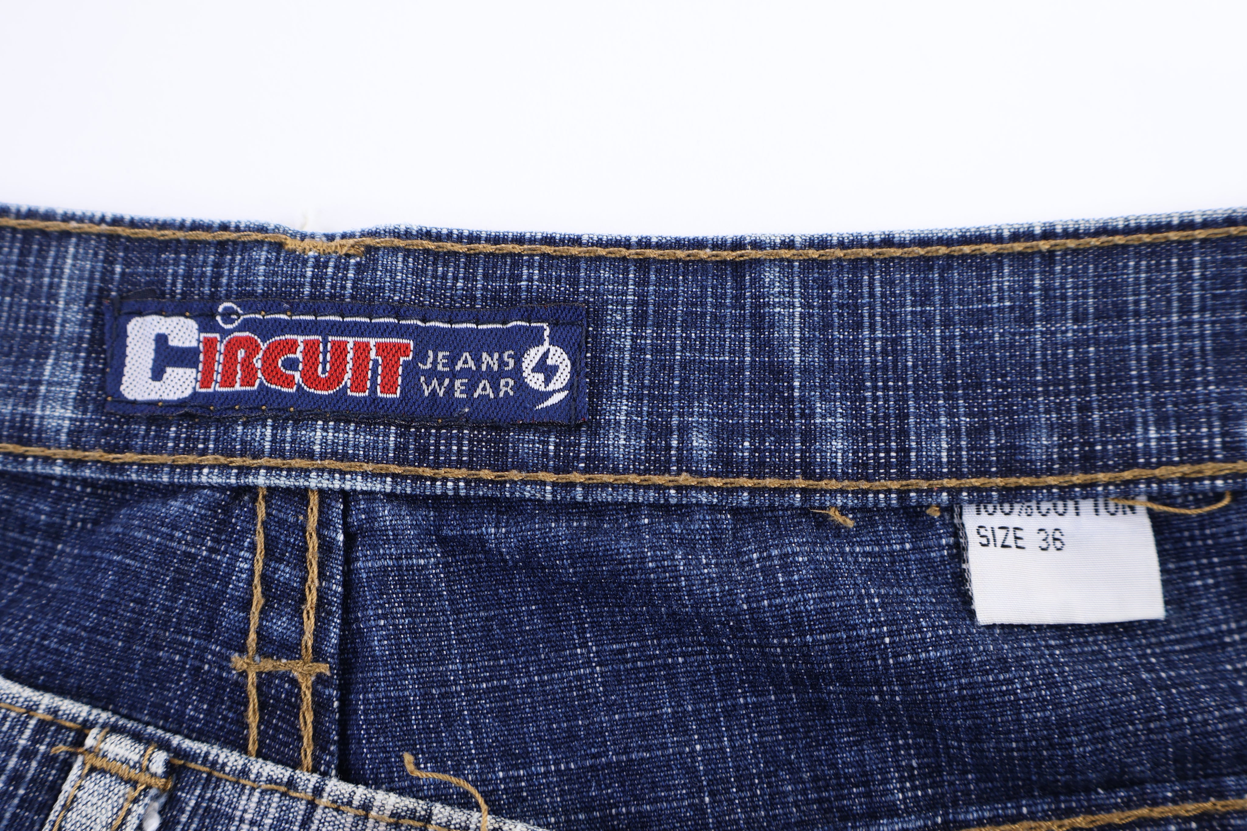 Y2K Circuit Dark Wash Denim Jeans
