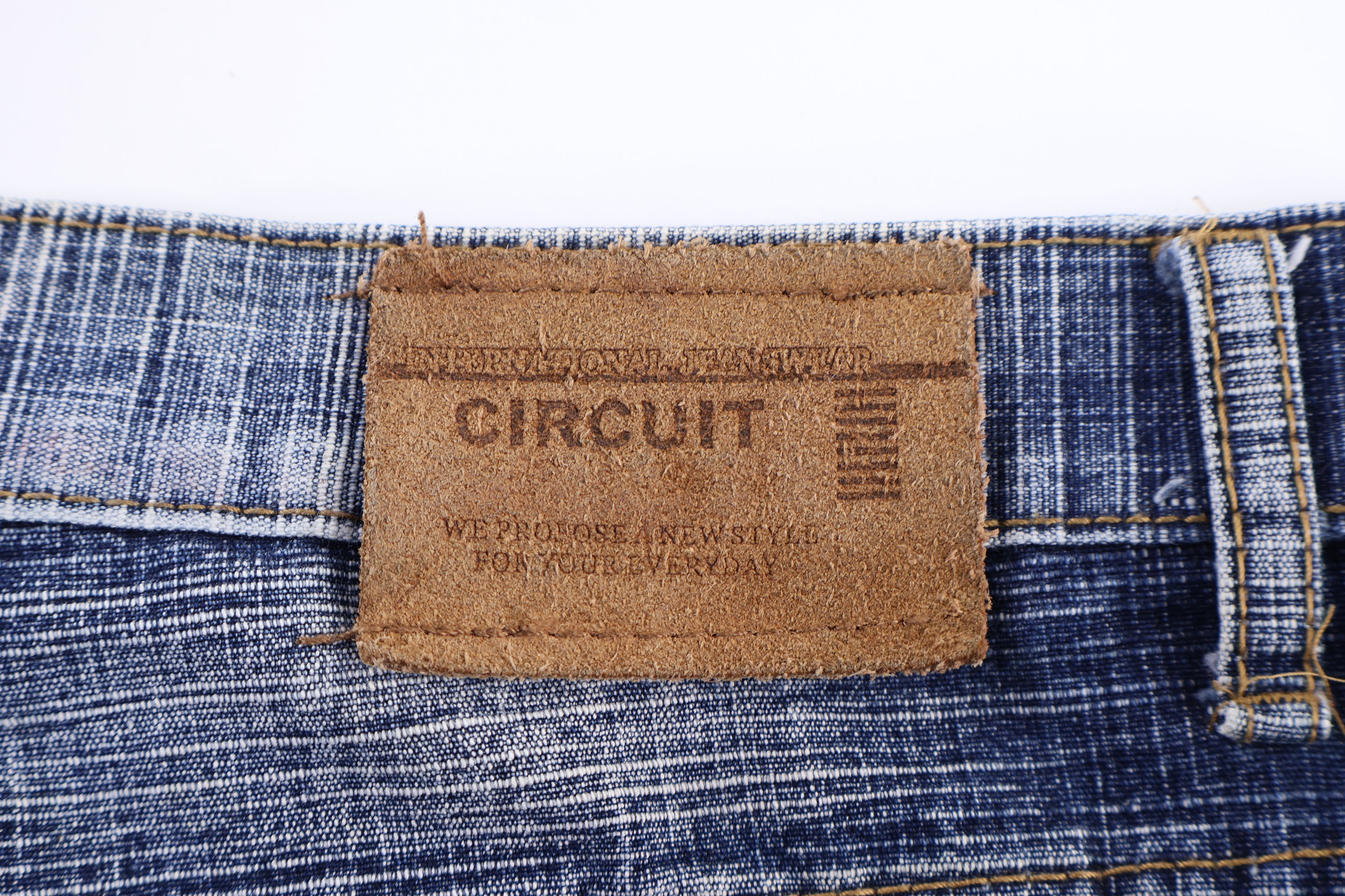 Y2K Circuit Dark Wash Denim Jeans