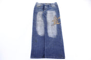 Y2K Circuit Dark Wash Denim Jeans