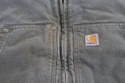 Carhartt Logo Patch Green Full Zip Hooded Jacket