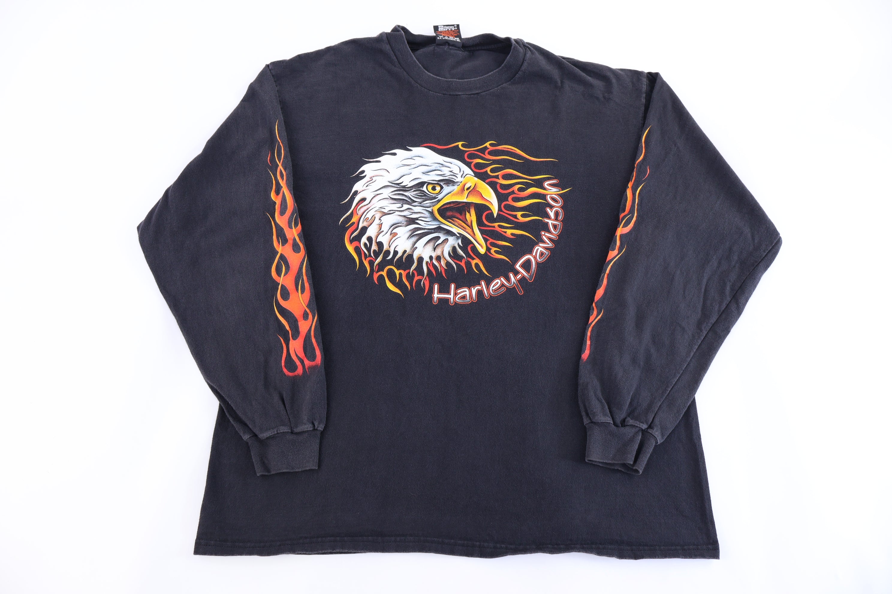 Harley Davidson Motorcycles Texas Flames LS T-shirt