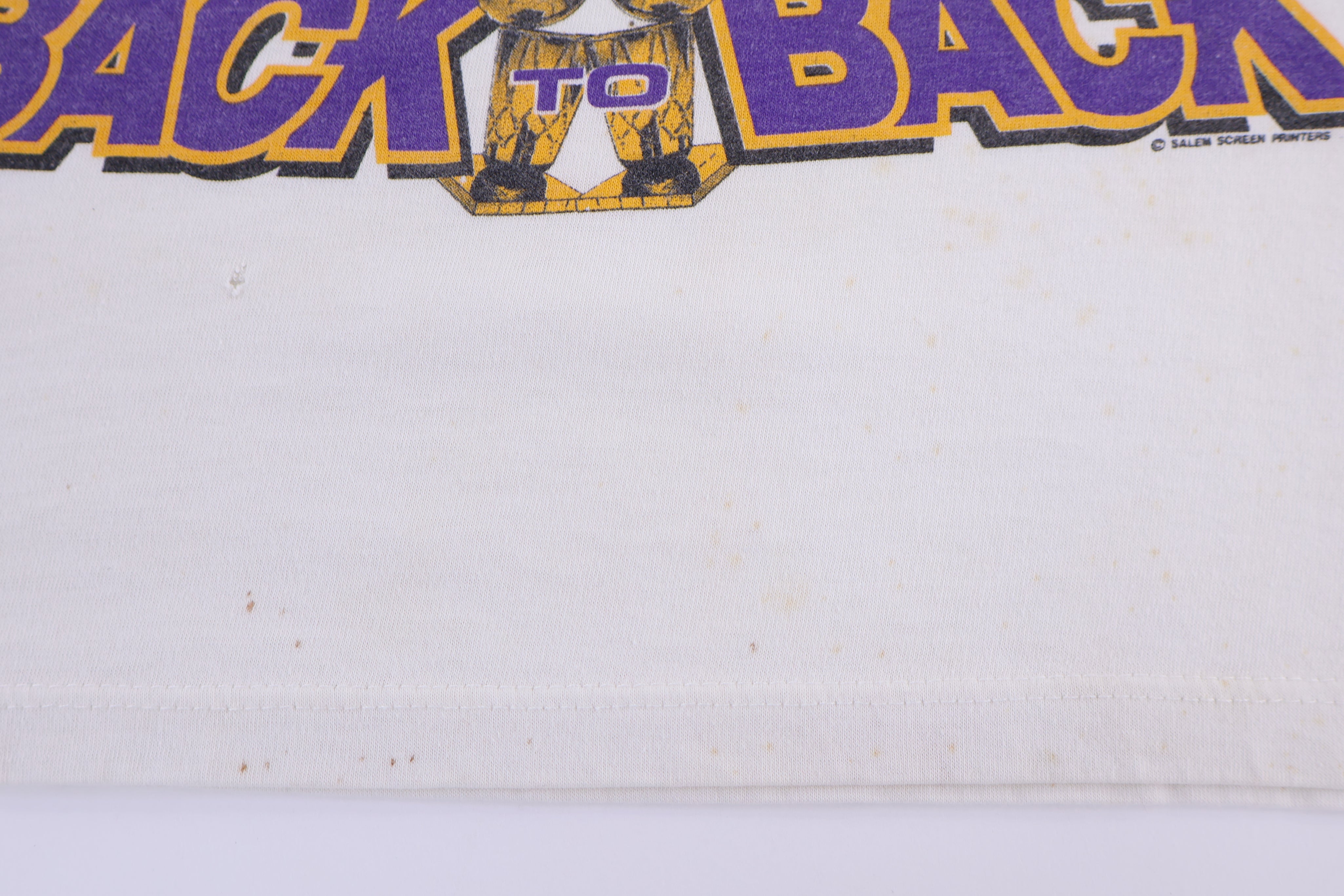 1987 Los Angeles Lakers Back To Back Champs T-shirt