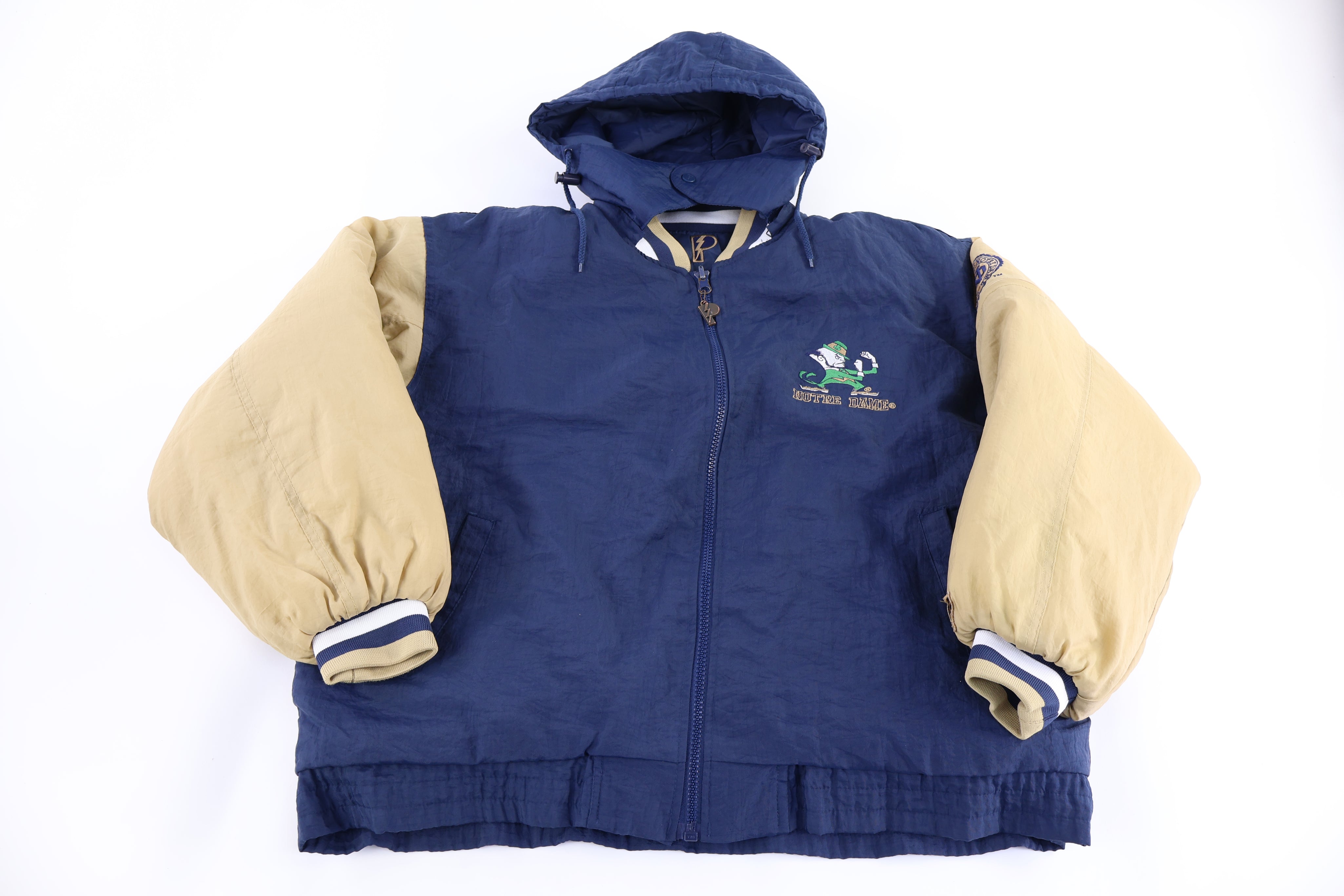 90's Pro Player University of Notre Dame Full Zip Jacket