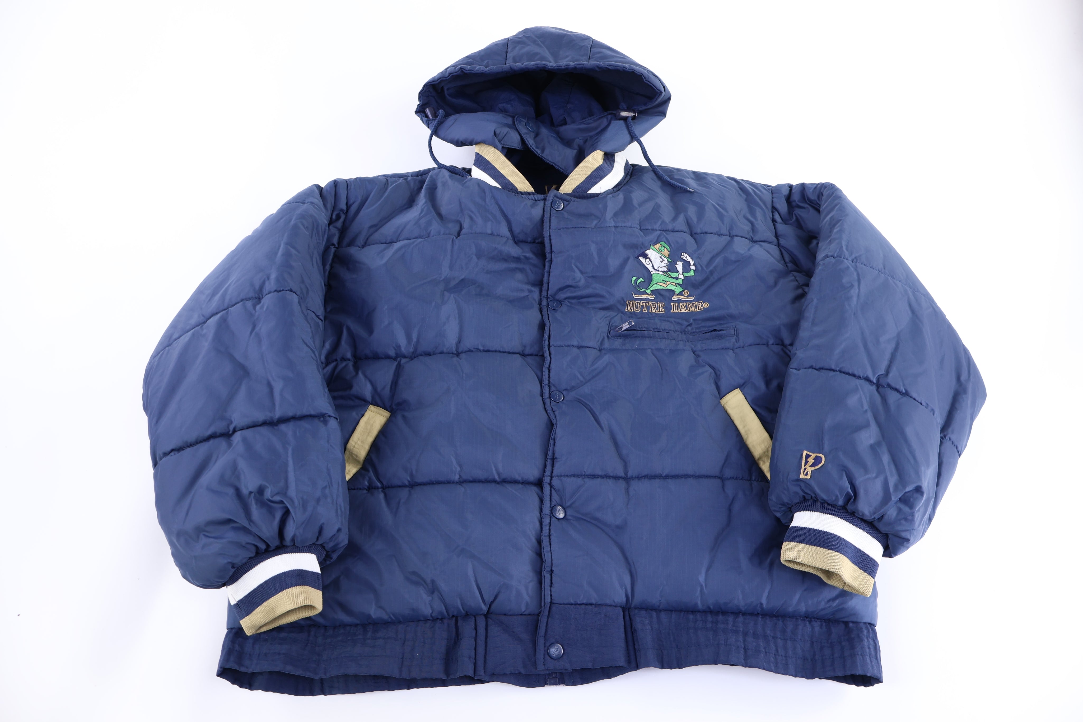 90's Pro Player University of Notre Dame Full Zip Jacket